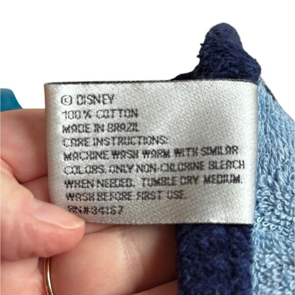 Vintage Disneyland Logo Walt Disney World beach towel 100% Cotton Blue Multi - Picture 6 of 7